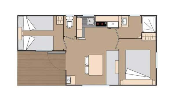 Camping Fontaine Du Roc Guest House Devillac Rom bilde