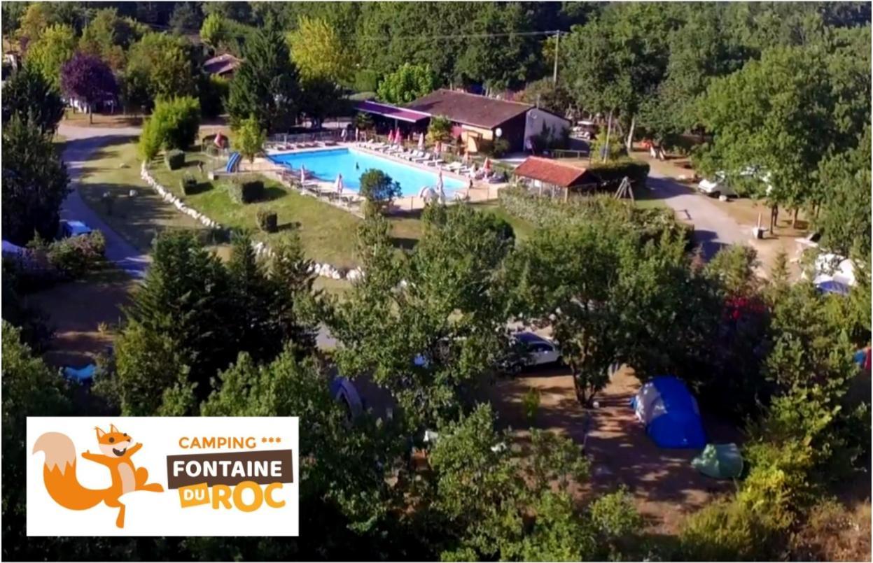 Camping Fontaine Du Roc Guest House Devillac Eksteriør bilde